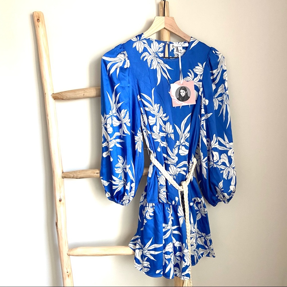 XS Alexis for Target Blue Rope Tie Dress SOLDOUT